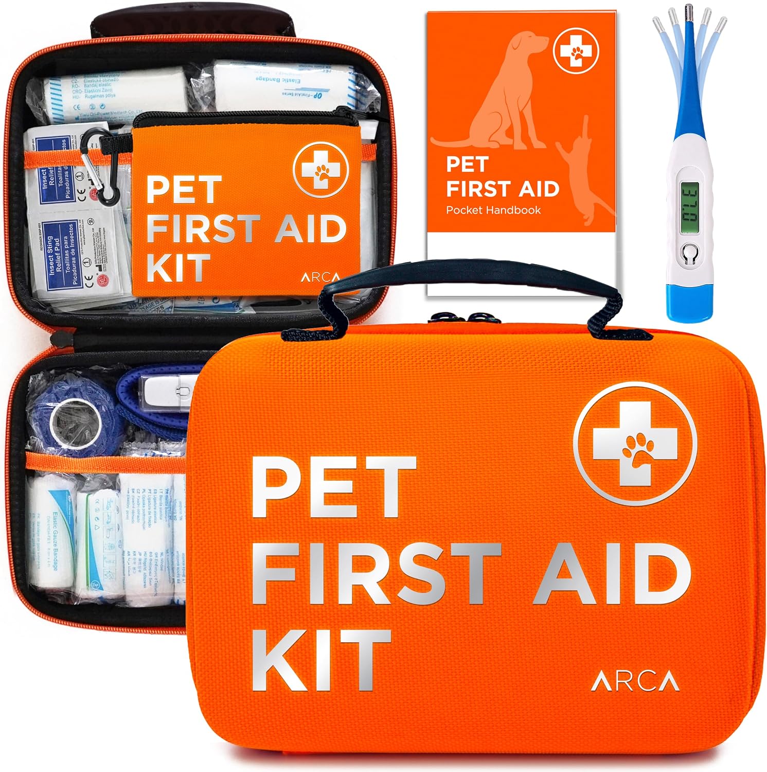 ARCA PET 75-Piece Canine Emergency First Aid Kit for Trail & Car