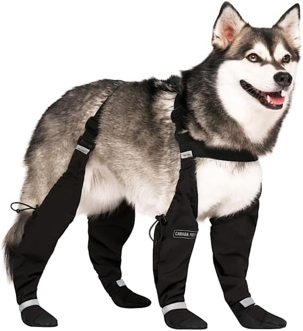 Canada Pooch Suspender Boots for Dogs (Over-The-Back Legging Boots)