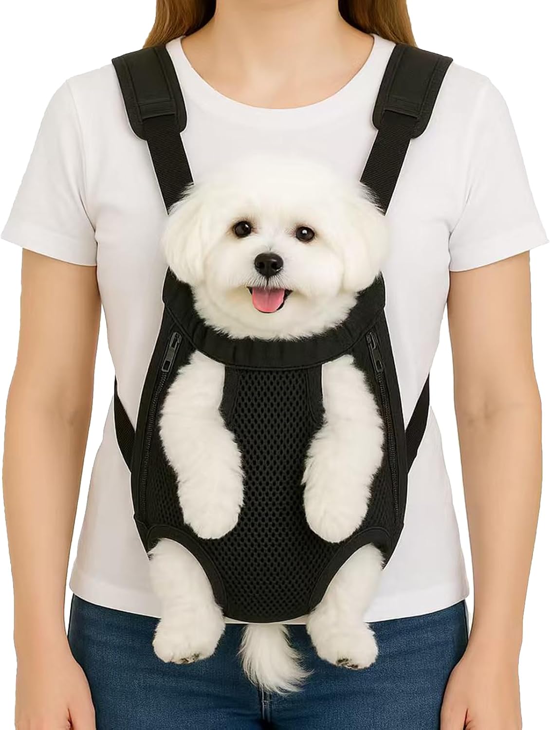 Pawaboo Legs-Out Dog Front Carrier Backpack (Breathable Chest Pack)